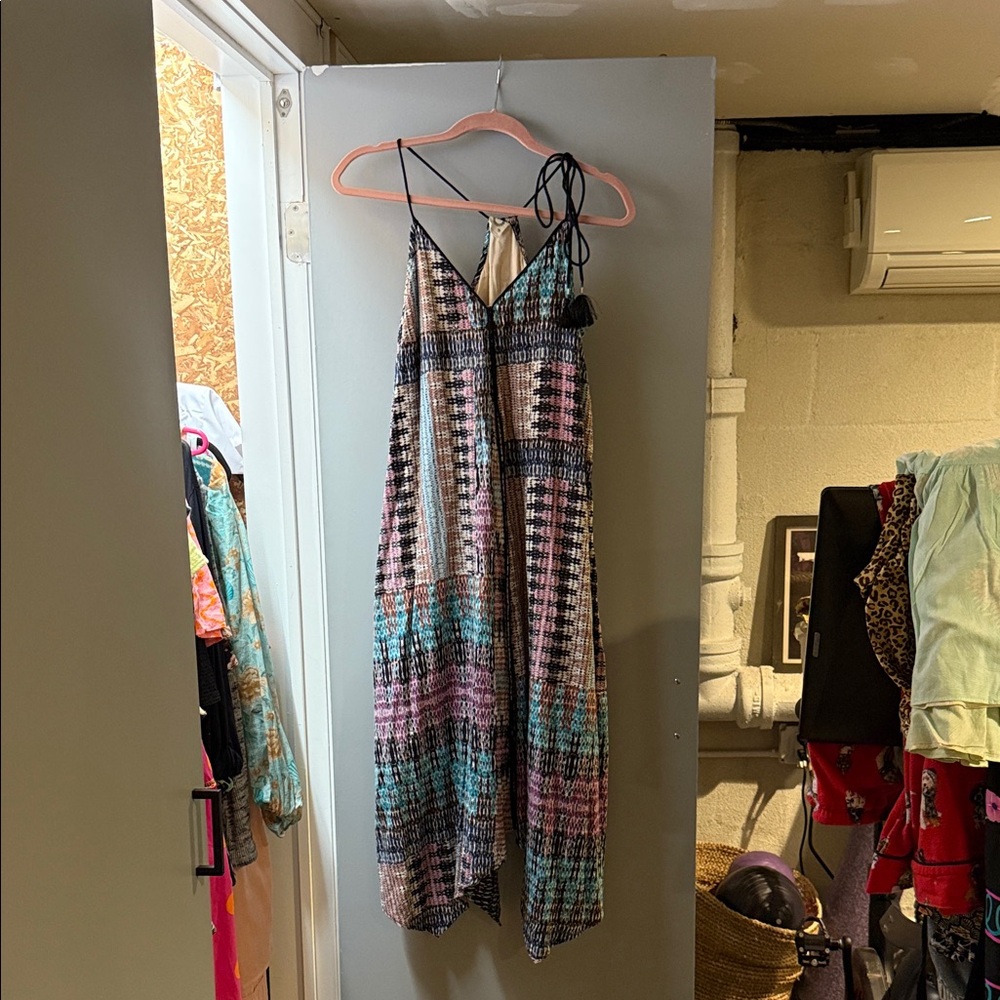 Anthropologie brand Akemi + Kin Multicolor Strappy Maxi Dress